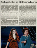 Sukosol star in Hollywood concert - Bangkok Post - Mar 2012